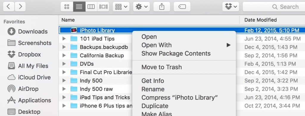 How to clear photo library on mac
